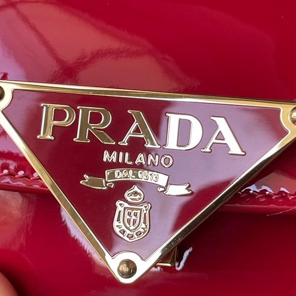 Prada Glossy Red Shoulder Bag - Picture 6 of 9
